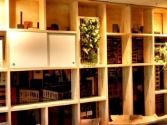 Biblioteca en madera maciza de Álamo